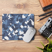 Blue Camouflage Hearts | Camouflage Hearts Mousepa Mousepad