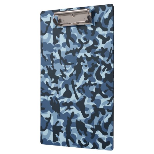 Blue Camouflage Klemmbrett (Links)