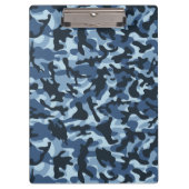 Blue Camouflage Klemmbrett (Vorderseite)