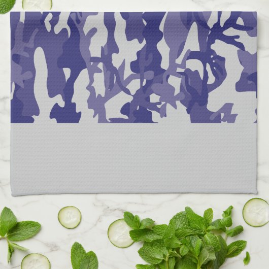 Blue Camouflage Küchentuch (Gefaltet)
