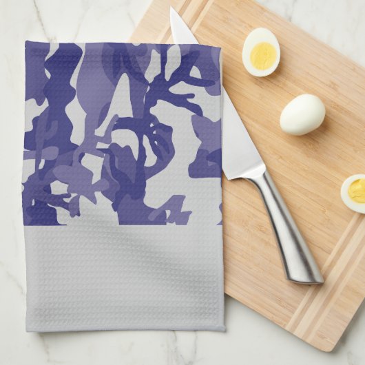 Blue Camouflage Küchentuch (Viertel Falte)