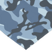 Blue Camouflage Kurzer Tischläufer (Ecke)