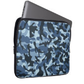 Blue Camouflage Laptopschutzhülle (Vorne Rechts)
