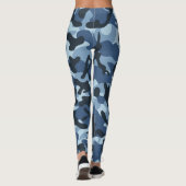 Blue Camouflage Leggings (Rückseite)