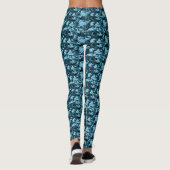 Blue Camouflage Leggings (Rückseite)