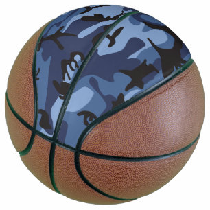 Blue Camouflage, Militär, Armee Basketball