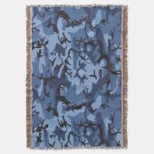Blue Camouflage, Militär, Armee Decke (Vorderseite Vertikal)