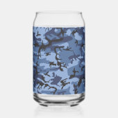 Blue Camouflage, Militär, Armee Dosenglas (Vorderseite)