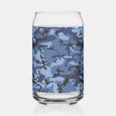Blue Camouflage, Militär, Armee Dosenglas (Rückseite)