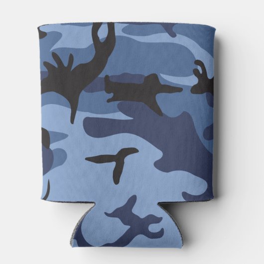 Blue Camouflage, Militär, Armee Dosenkühler (Rückseite)