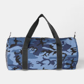 Blue Camouflage, Militär, Armee Duffle Bag (Rückseite)
