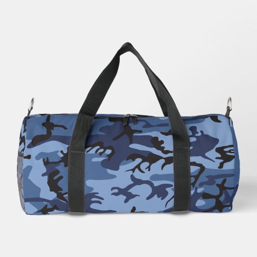 Blue Camouflage, Militär, Armee Duffle Bag (Rückseite)