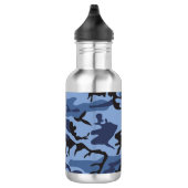Blue Camouflage, Militär, Armee Edelstahlflasche (Rechts)