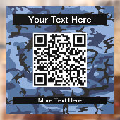 Blue Camouflage, Militär, Armee Fensteraufkleber (Blatt 2)