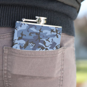 Blue Camouflage, Militär, Armee Flachmann