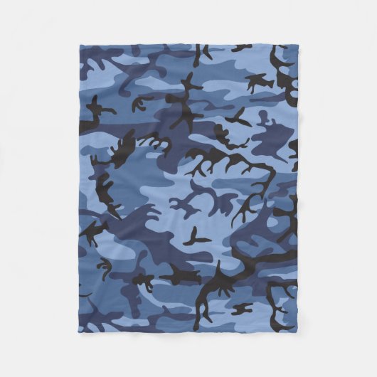 Blue Camouflage, Militär, Armee Fleecedecke (Vorderseite)