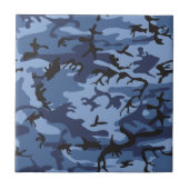 Blue Camouflage, Militär, Armee Fliese (Vorderseite)