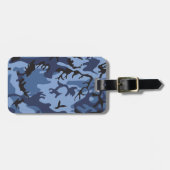 Blue Camouflage, Militär, Armee Gepäckanhänger (Vorderseite horizontal)