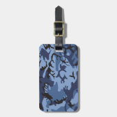 Blue Camouflage, Militär, Armee Gepäckanhänger (Vorderseite vertikal)