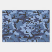 Blue Camouflage, Militär, Armee Geschenkpapier Set (Vorderseite 2)