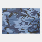 Blue Camouflage, Militär, Armee Geschirrtuch (Horizontal)
