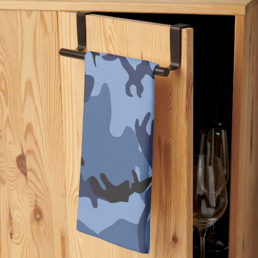 Blue Camouflage, Militär, Armee Geschirrtuch (Drittel gefaltet)