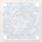 Blue Camouflage, Militär, Armee Glasuntersetzer (Rückseite)