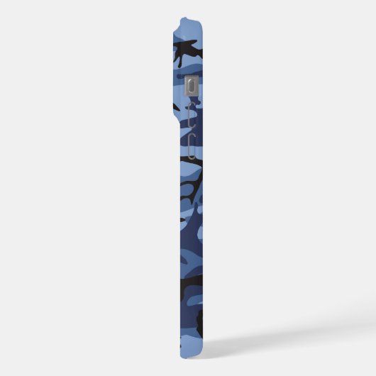 Blue Camouflage, Militär, Armee iPhone Hülle (Linke Seite)