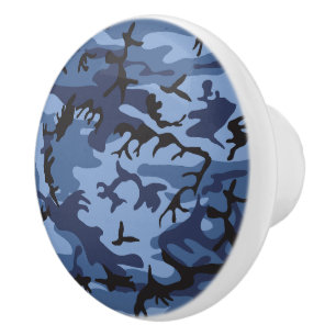 Blue Camouflage, Militär, Armee Keramikknauf