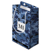 Blue Camouflage, Militär, Armee Kleine Geschenktüte (Vorderseite Schrägansicht)
