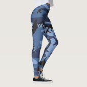 Blue Camouflage, Militär, Armee Leggings (Rechts)