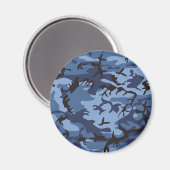 Blue Camouflage, Militär, Armee Magnet (Vorderseite/Rückseite)