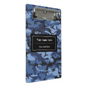 Blue Camouflage, Militär, Armee Mini Klemmbrett (Schrägansicht)