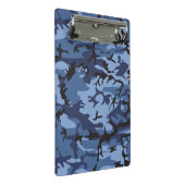 Blue Camouflage, Militär, Armee Mini Klemmbrett (Schrägansicht)