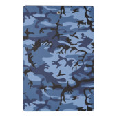Blue Camouflage, Militär, Armee Mini Klemmbrett (Rückseite)