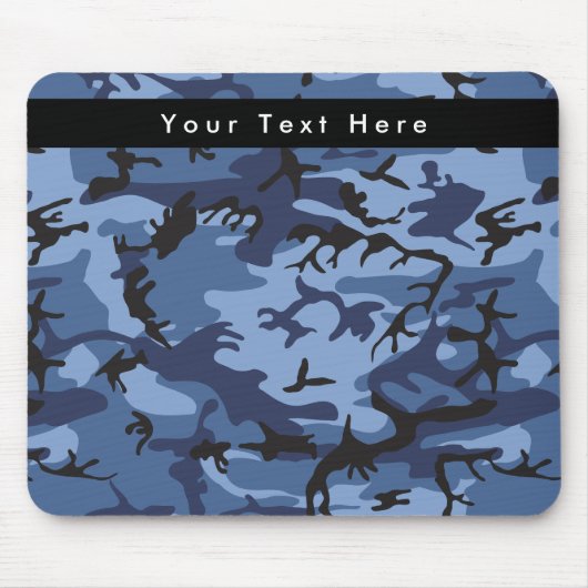 Blue Camouflage, Militär, Armee Mousepad (Vorne)