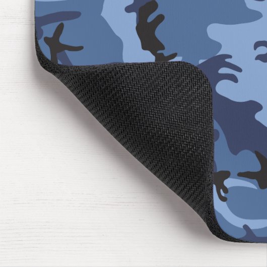 Blue Camouflage, Militär, Armee Mousepad (Ecke)