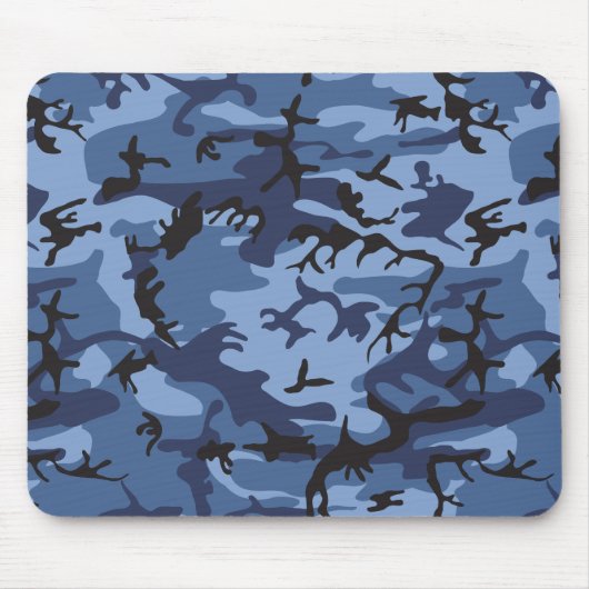 Blue Camouflage, Militär, Armee Mousepad (Vorne)