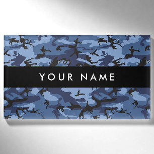 Blue Camouflage, Militär, Armee Namenschild
