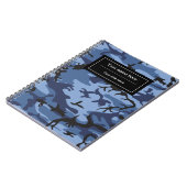 Blue Camouflage, Militär, Armee Notizblock (Linke Seite)