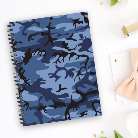 Blue Camouflage, Militär, Armee Notizblock