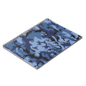 Blue Camouflage, Militär, Armee Notizblock (Linke Seite)