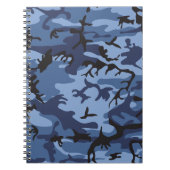 Blue Camouflage, Militär, Armee Notizblock (Vorderseite)