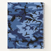 Blue Camouflage, Militär, Armee Notizblock (Rückseite)