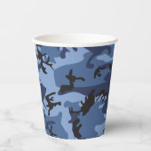 Blue Camouflage, Militär, Armee Pappbecher (Vorderseite)