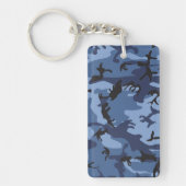 Blue Camouflage, Militär, Armee Schlüsselanhänger (Vorderseite)