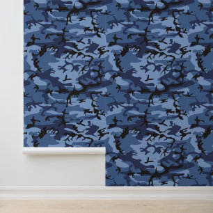 Blue Camouflage, Militär, Armee Tapete