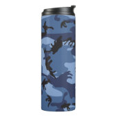 Blue Camouflage, Militär, Armee Thermosbecher (Nach links gedreht)