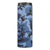 Blue Camouflage, Militär, Armee Thermosbecher (Rückseite)