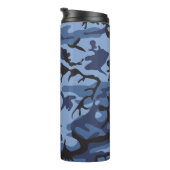 Blue Camouflage, Militär, Armee Thermosbecher (Nach rechts gedreht)